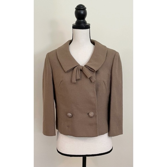 Vintage 60s Wool Woven Jacket - Picture 2 of 7